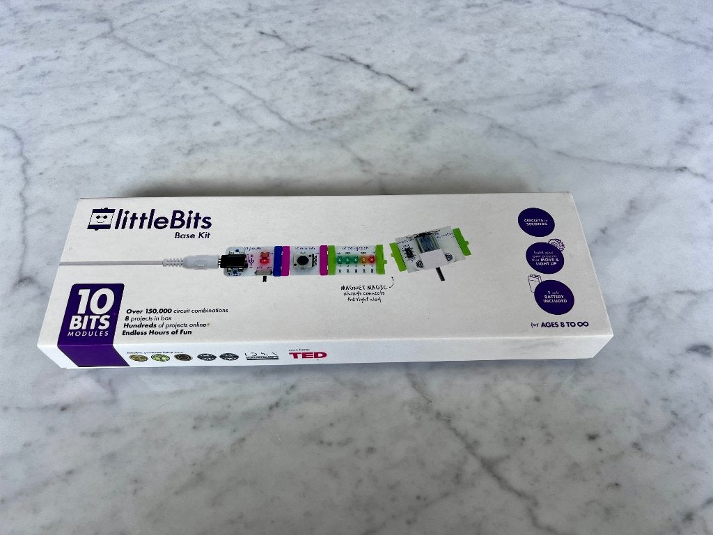 LittleBits Base Kit + Space Kit | Compleet, Ophalen of Verzenden, Zo goed als nieuw, Bouwen, Met licht