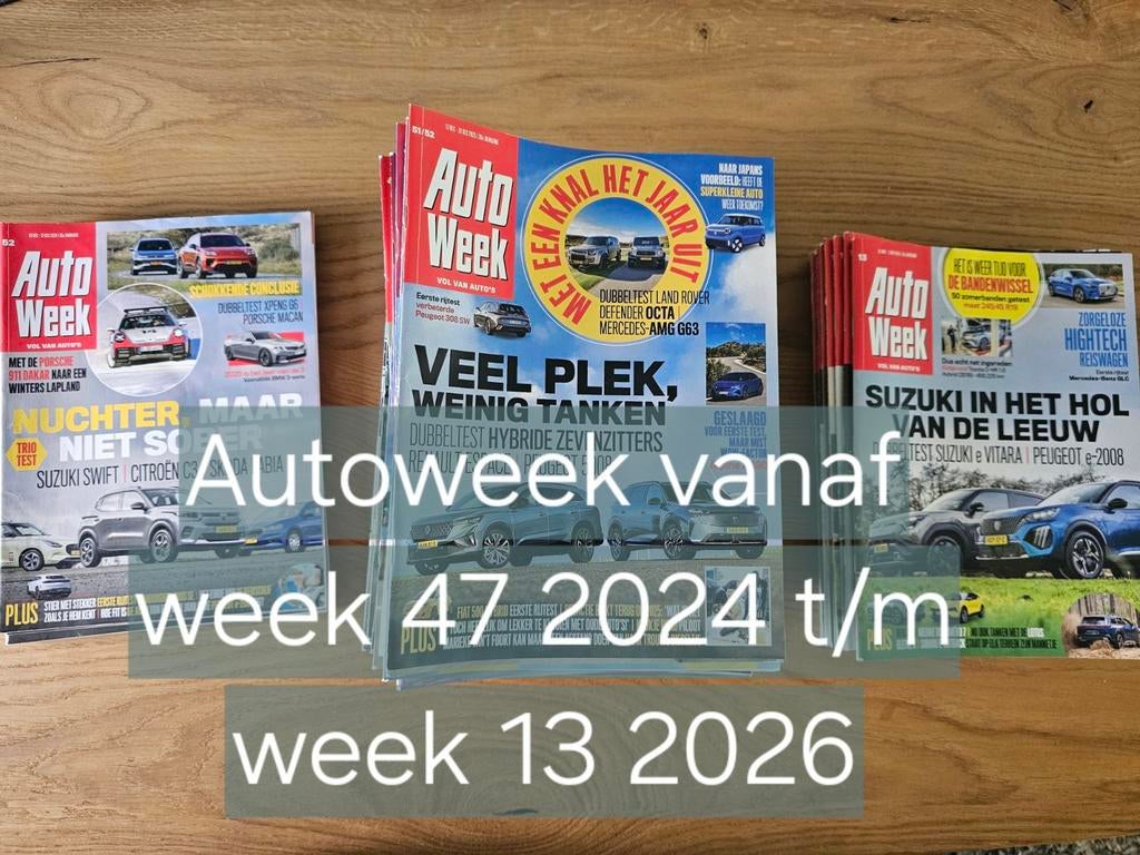 70x Autoweek tijdschriften, Ophalen of Verzenden, Gelezen, Overige typen