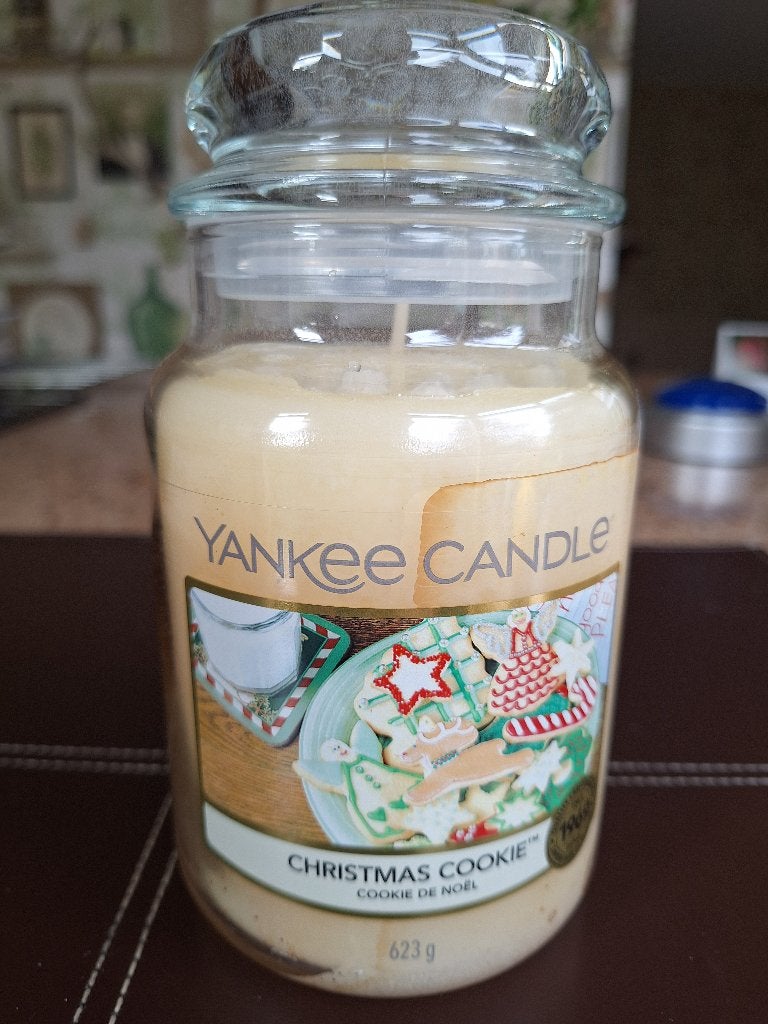 Yankee Candle Geurkaars  "CHRISTMAS COOKIE", Overige materialen, Nieuw, Ophalen of Verzenden, Crème