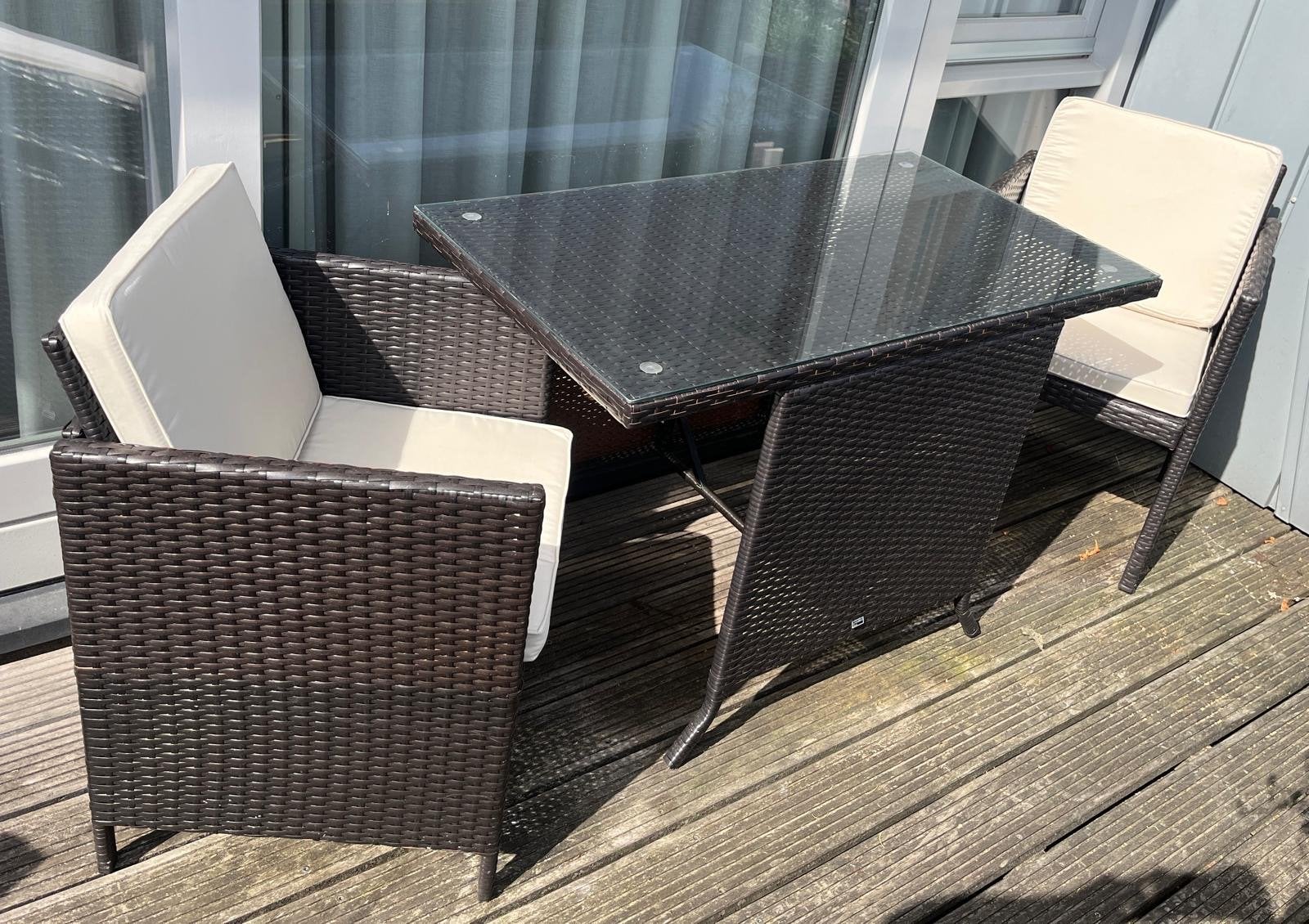 Livarno Home Wicker Balkonset - Nieuw, Tuin en Terras, Tuinsets en Loungesets, Eettafel, Nieuw, Wicker, Tuinset