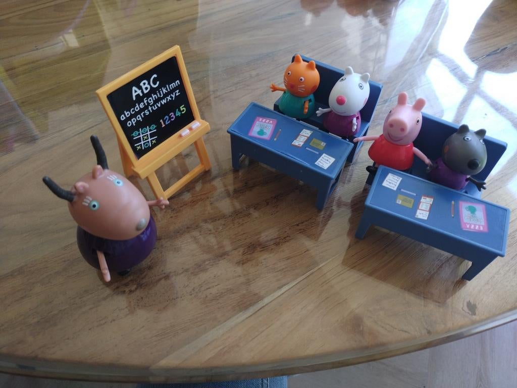 Peppa Pig Klaslokaal Speelset met Madame Gazelle, Ophalen of Verzenden