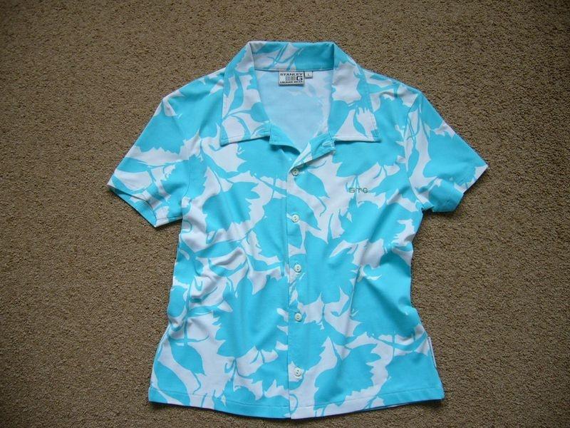 Stanley G blouse turquoise wit mt S splinternieuw, Kleding | Dames, Blouses en Tunieken, Nieuw, Maat 36 (S), Overige kleuren, Ophalen of Verzenden