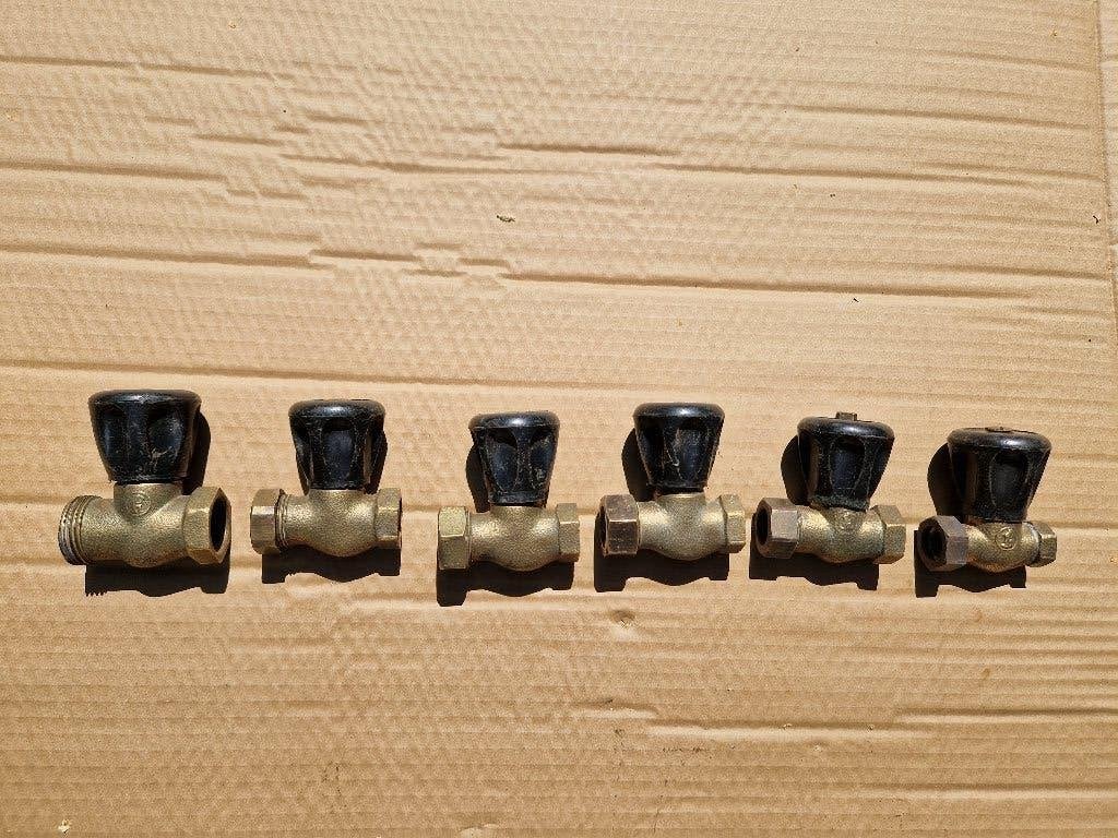 Radiator kraan vintage messing, Gebruikt, Minder dan 30 cm, Overige typen, Minder dan 60 cm