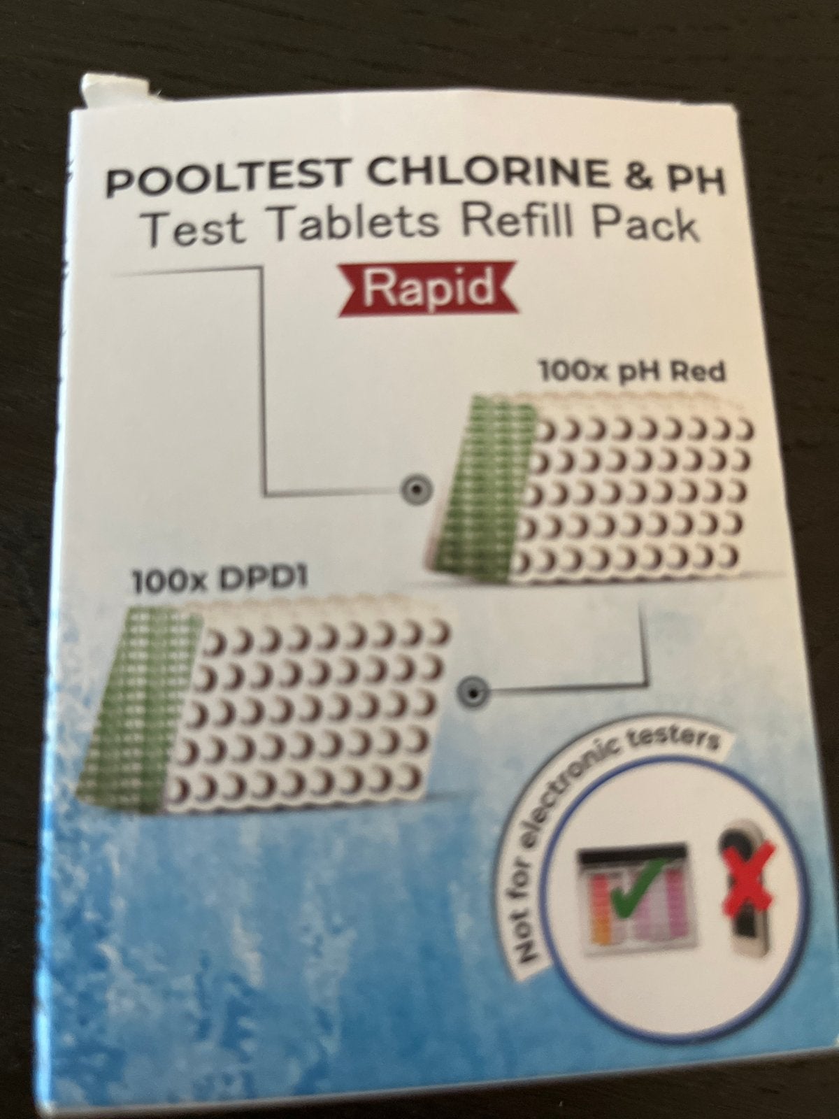 Pooltest dpd1 ph red Chloor & pH Test Tabletten, Ophalen of Verzenden, Nieuw, Reinigingsmiddel