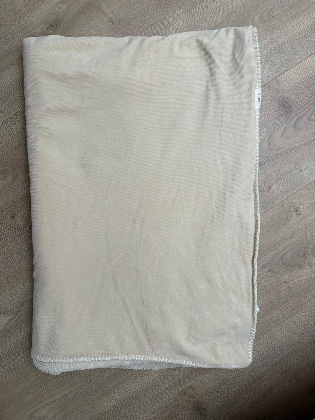 Koeka ledikant deken beige, Kinderen en Baby's, Koeka, Ophalen of Verzenden, Zo goed als nieuw, Beige