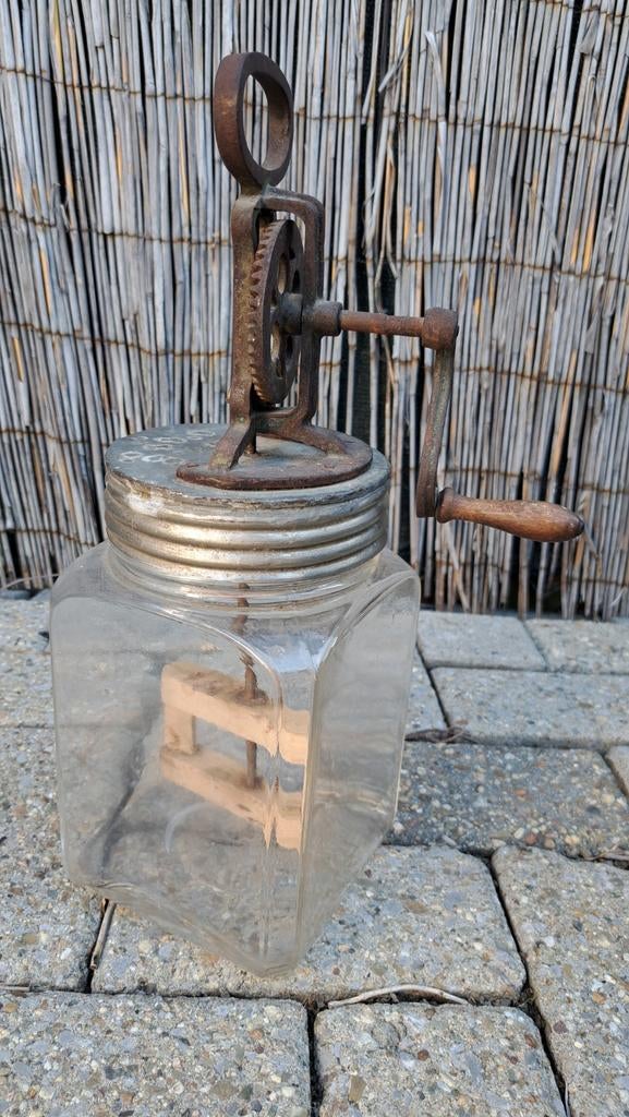 Antieke boterkarn /boterklopper, Ophalen of Verzenden