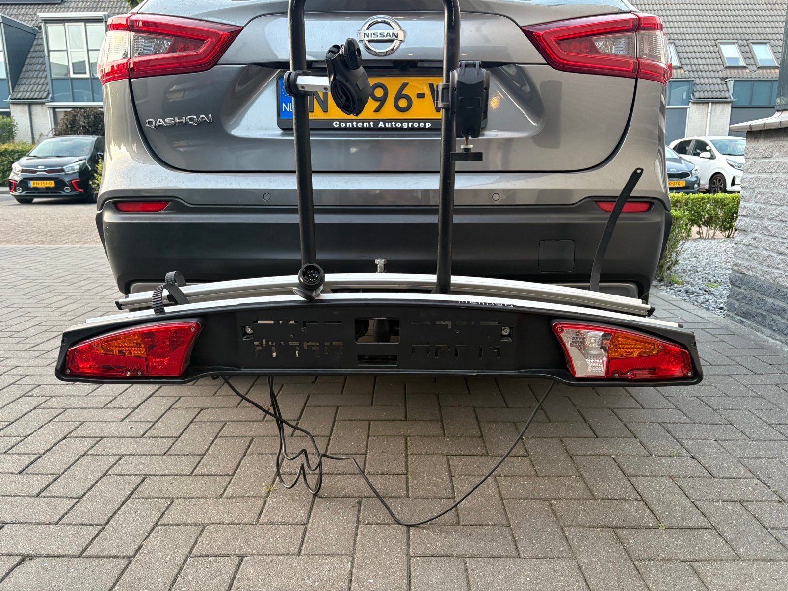 Menabo trekhaak fietsendrager, Ophalen, Gebruikt, 2 fietsen, Trekhaakdrager