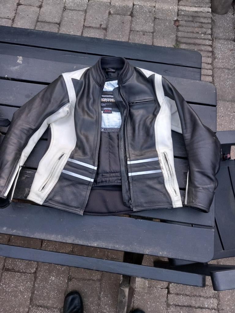 Motorjas leder, Ophalen of Verzenden, Tweedehands, Dames, Jas | leer