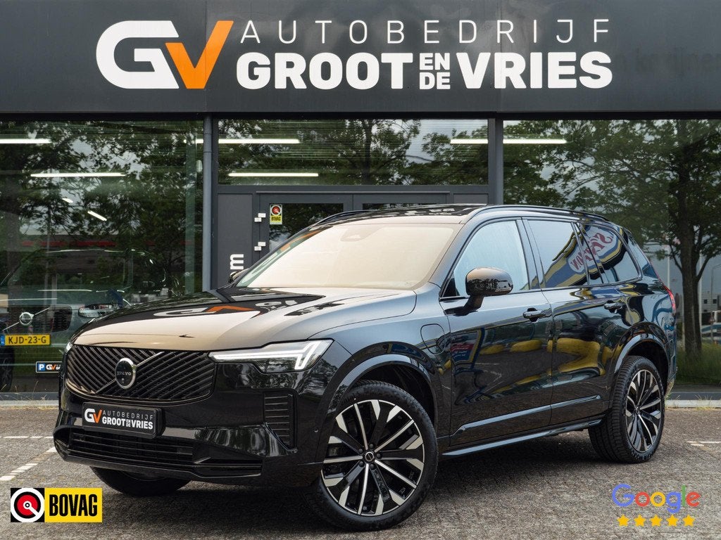 Volvo XC90 2.0 T8 Plug-in hybrid AWD Ultra Dark Pano|H&K|HUD, Auto's, Volvo, Euro 6, 4 cilinders, 1969 cc, Zwart