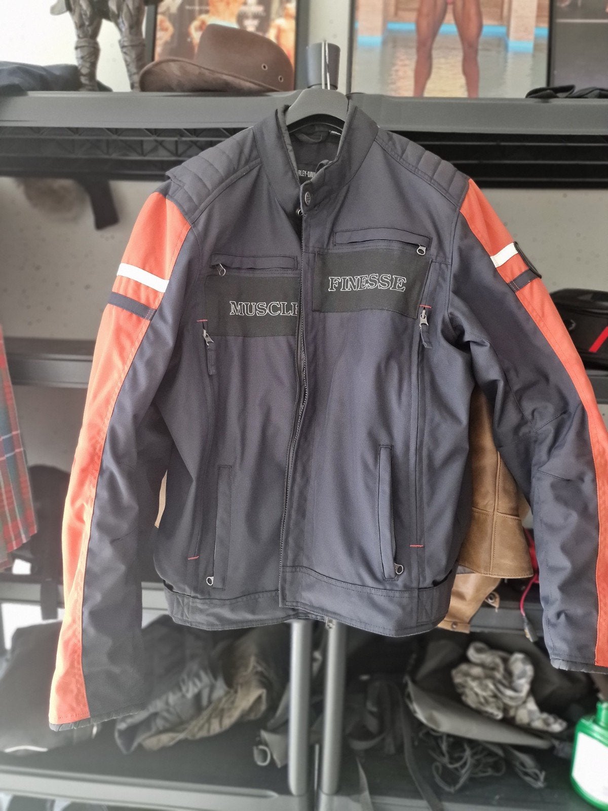Motorjas heren - Maat XL, Ophalen of Verzenden, Zo goed als nieuw, Maat 56/58 (XL), Zwart