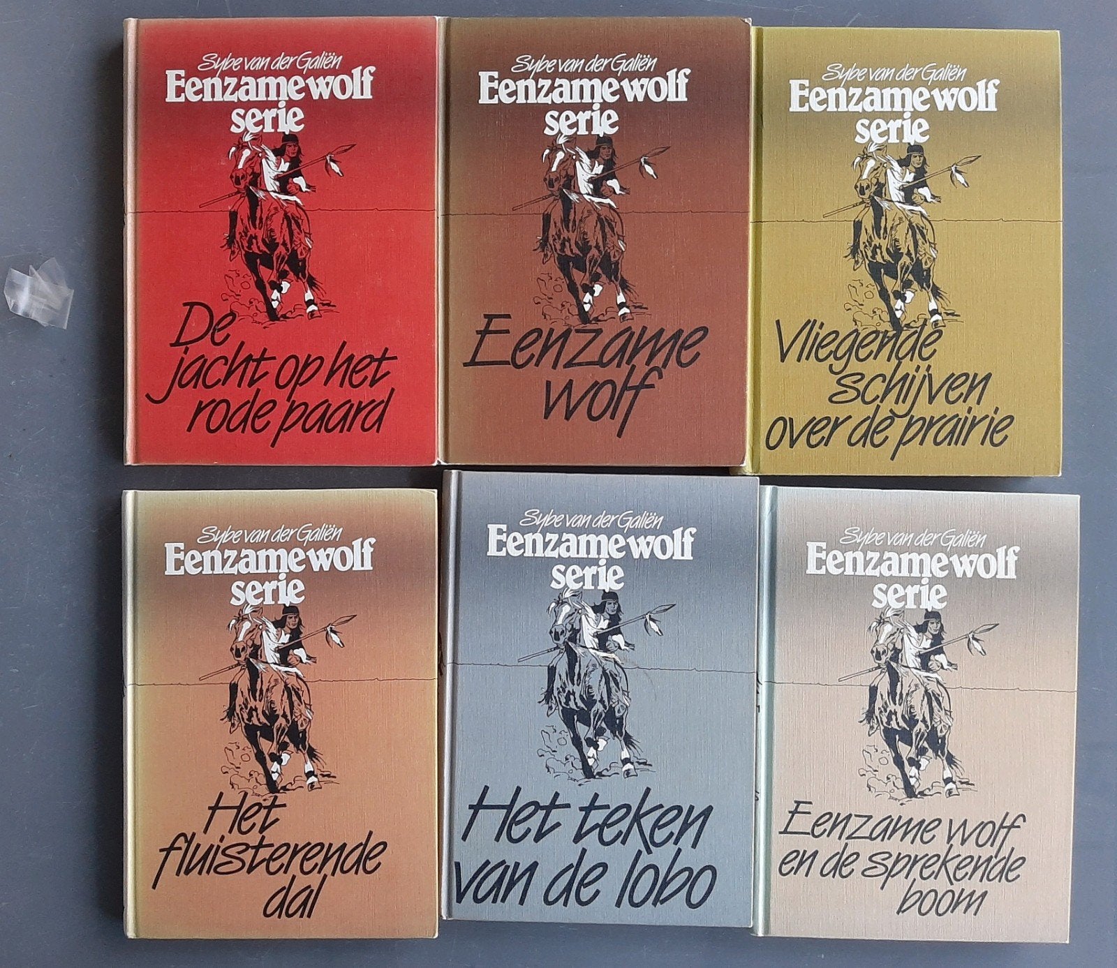 Complete set Eenzame Wolf – 6 delen – Sybe van der Galliën, Ophalen of Verzenden, Gelezen, Fictie algemeen