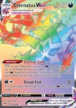 ETERNATUS VMAX 192/189 - DARKNESS ABLAZE, Ophalen of Verzenden, Nieuw, Losse kaart, Foil