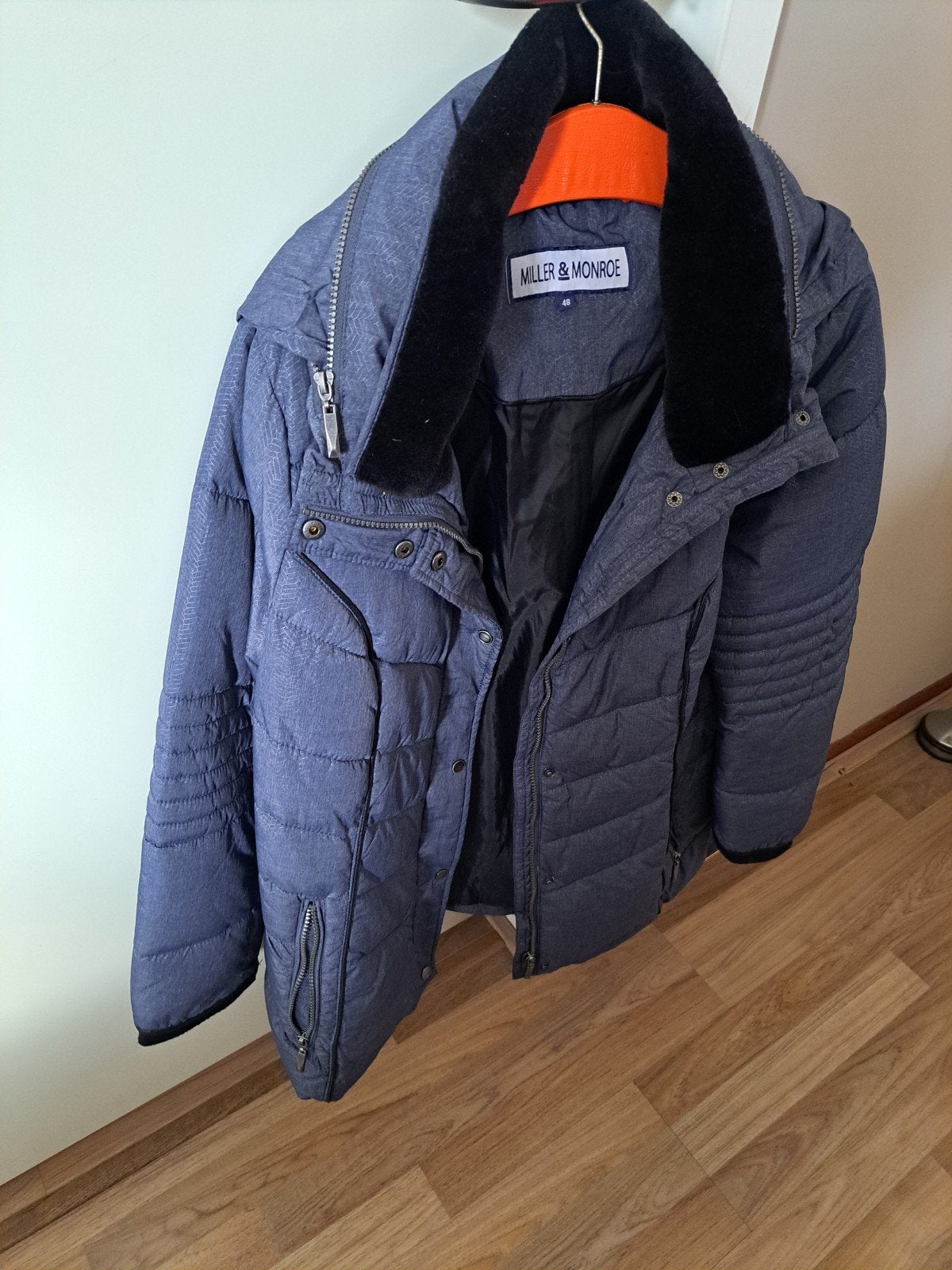 Dames winterjas, Ophalen of Verzenden, Zo goed als nieuw, Maat 46/48 (XL) of groter, Blauw