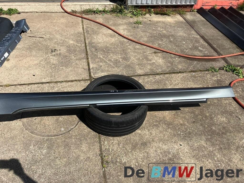 Sideskirt links grijs BMW 5-serie E60 & E61 M5 51777896837, Gebruikt, Ophalen of Verzenden, BMW, BMW