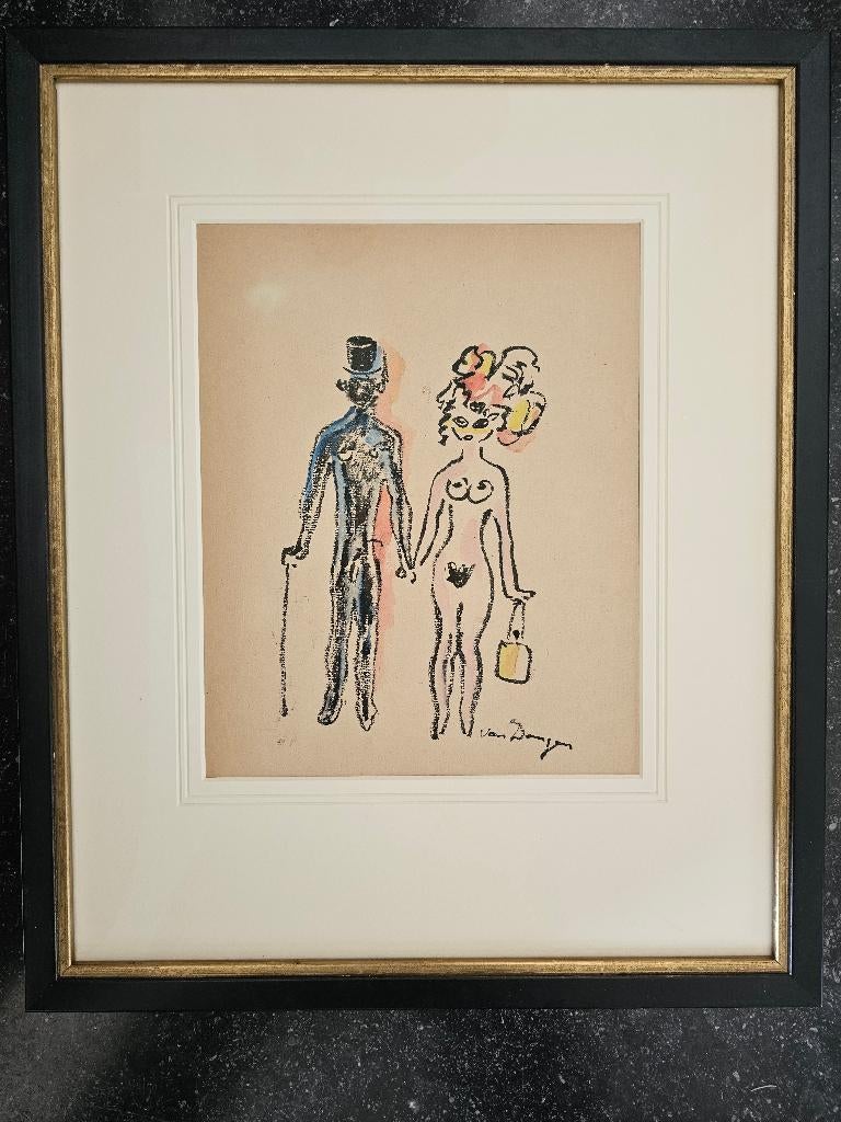 2 Werken van Kees van Dongen  Aquarel, Ophalen