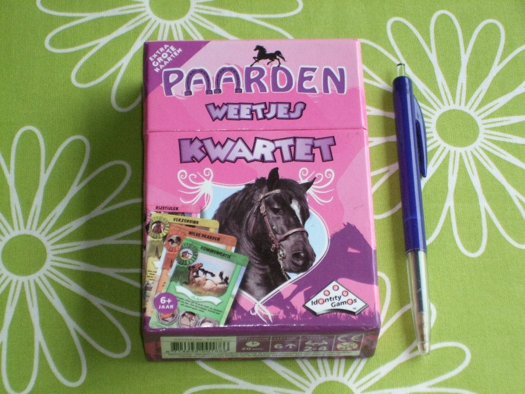 Paarden weetjes kwartet, Ophalen of Verzenden, Zo goed als nieuw, Kwartet(ten)