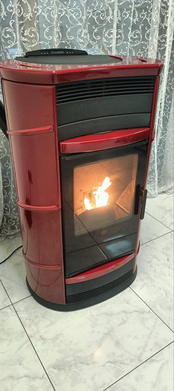 Pelletkachel Edilkamin Fata 13.2kw, Ophalen, Zo goed als nieuw, Overige brandstoffen, Pelletkachel