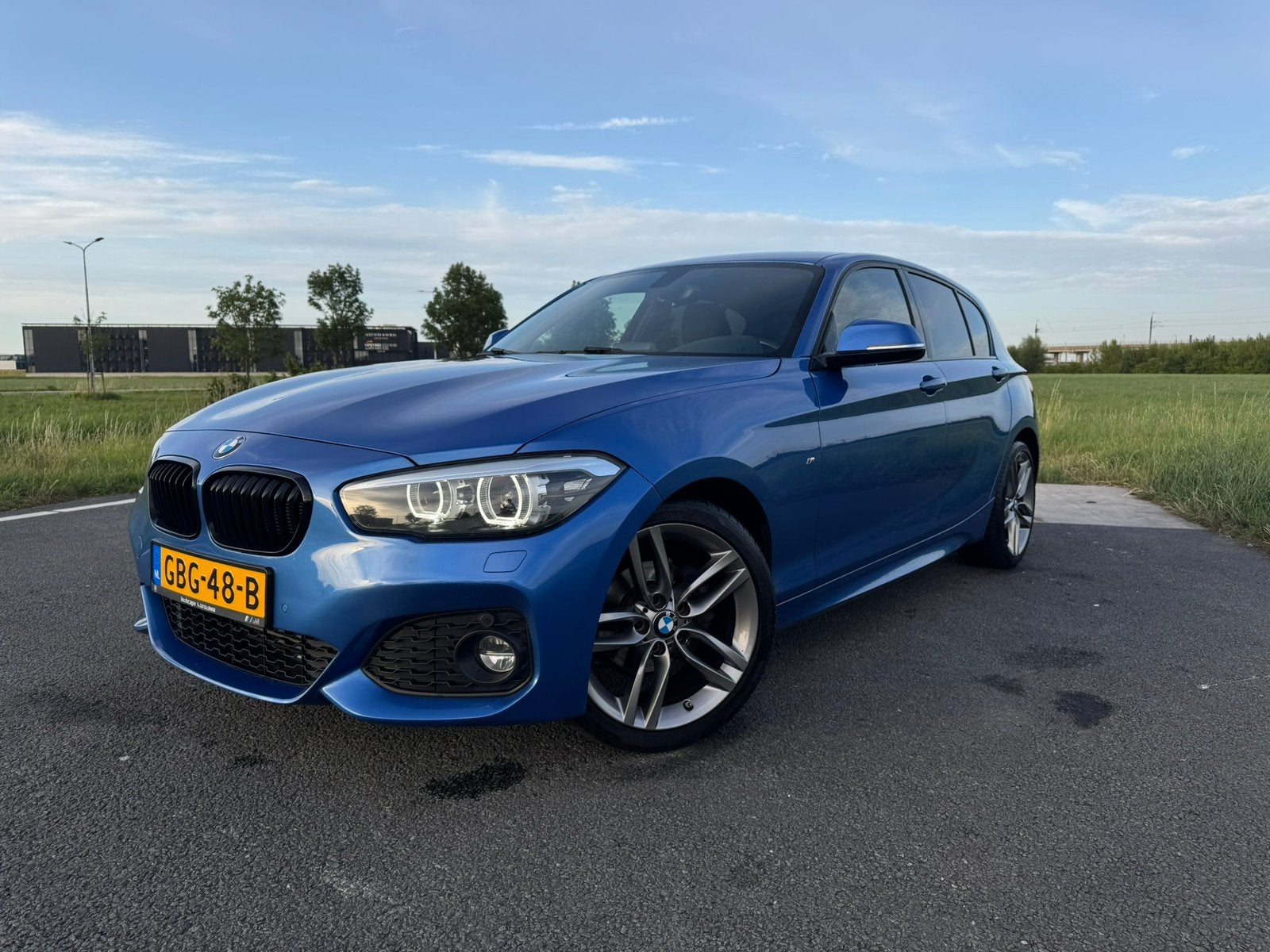 BMW 1-Serie 118i Aut 2017 Executive | M sport shadow edition, Auto's, Blauw, Bedrijf, 650 kg, 19 km/l