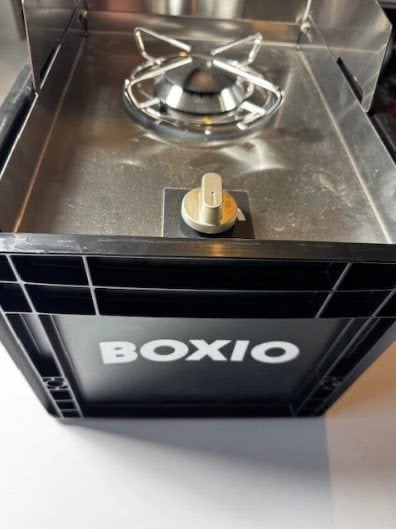 BOXIO COOK – het gasfornuis in de Eurobox, Ophalen of Verzenden, Zo goed als nieuw