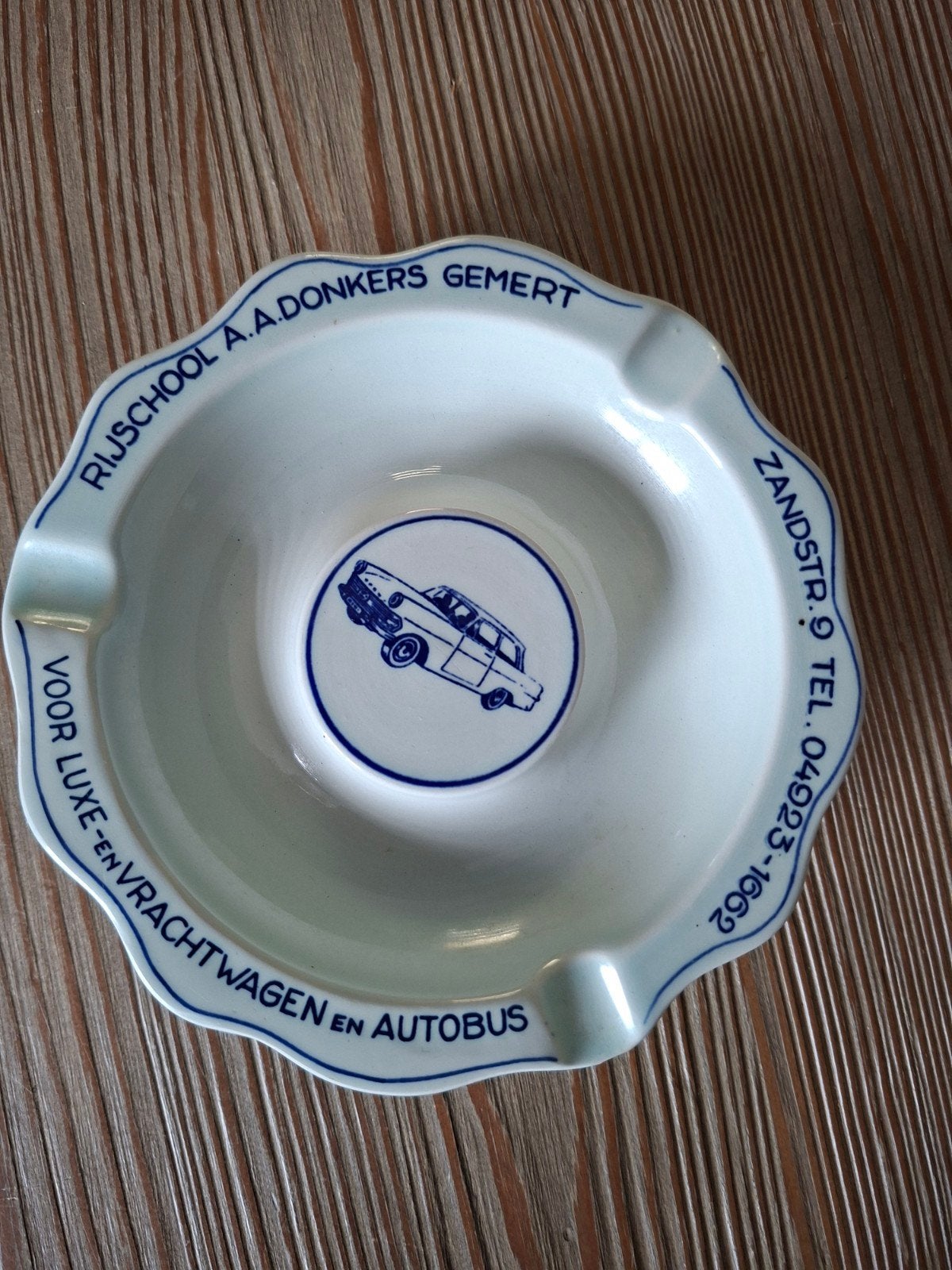 Vintage Asbak Rijschool A.A. Donkers Gemert - Holland, Ophalen of Verzenden