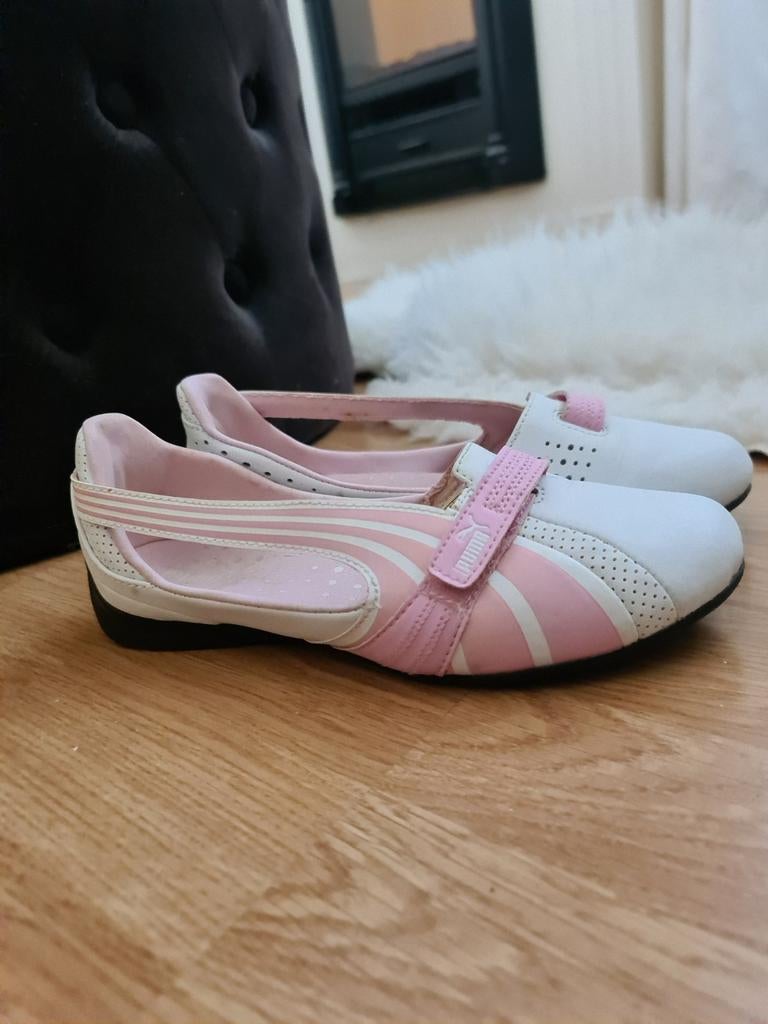 Puma ballerina's wit met roze, Ophalen of Verzenden, Wit
