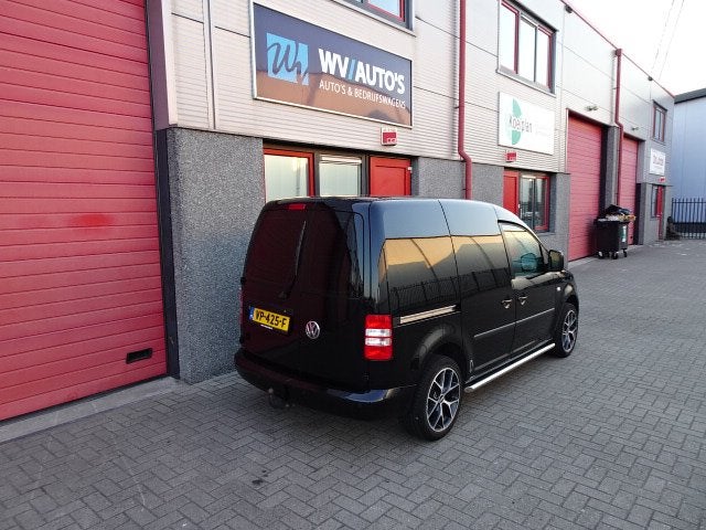 Volkswagen Caddy 1.6 TDI dsg leer navi bbs velgen dikke cadd, Auto's, Euro 5, Gebruikt, Zwart, 4 cilinders