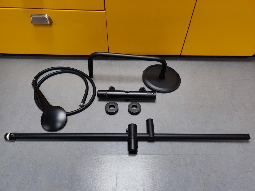 Mat zwarte doucheset, Ophalen of Verzenden, Nieuw, Douche
