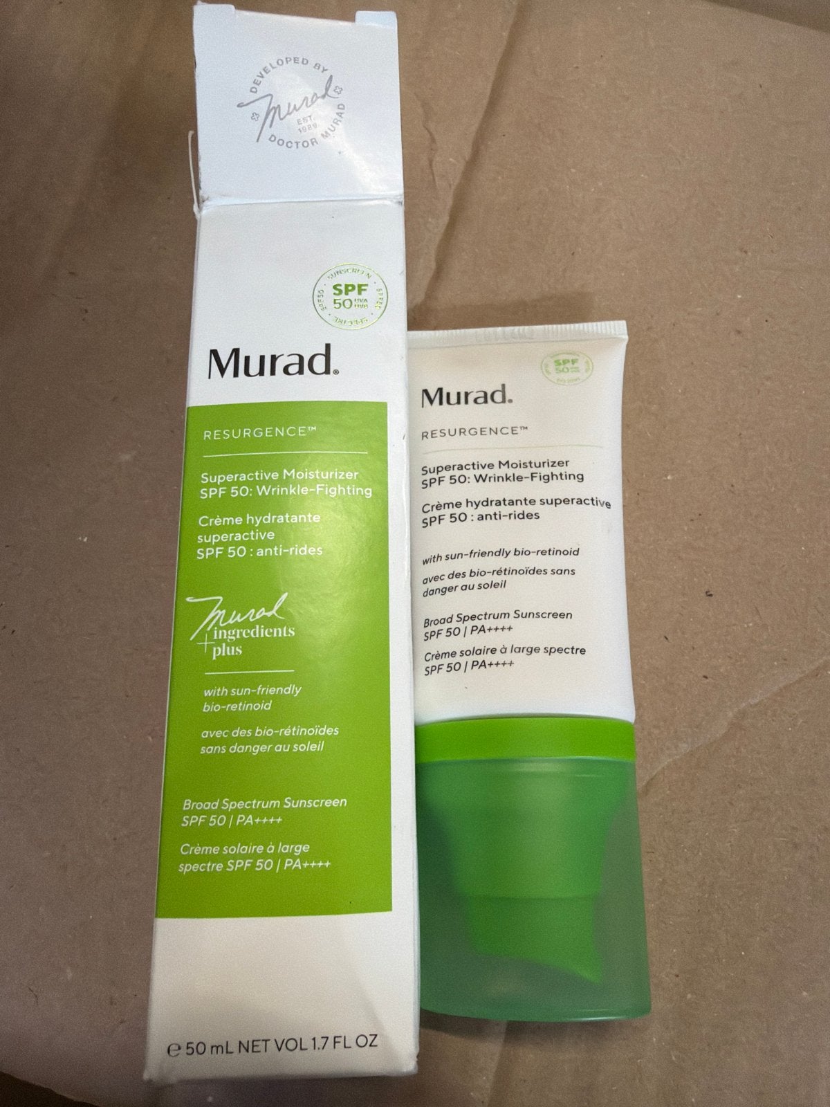Murad Resurgence Superactive Moisturizer SPF 50, Gehele gezicht, Nieuw, Ophalen of Verzenden, Nvt
