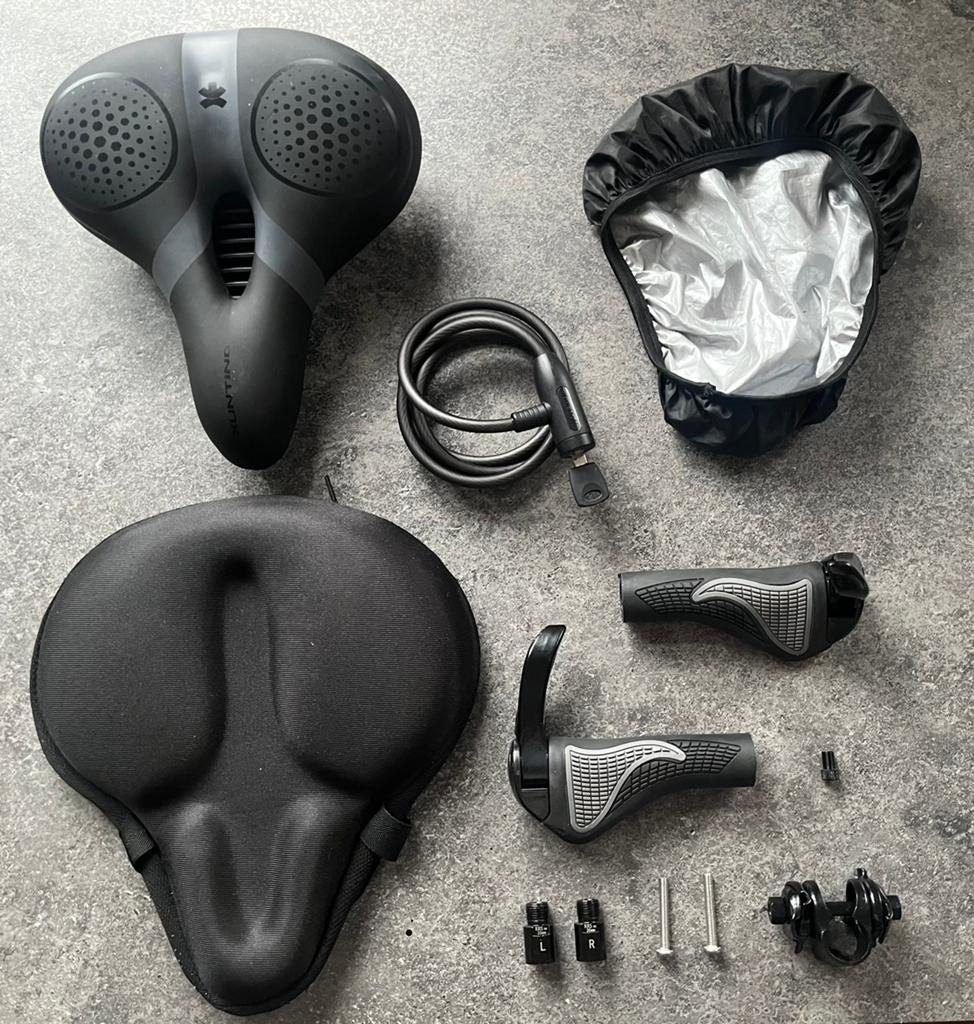 Ergonomische fiets set met comfortzadel, Ophalen of Verzenden, Zo goed als nieuw
