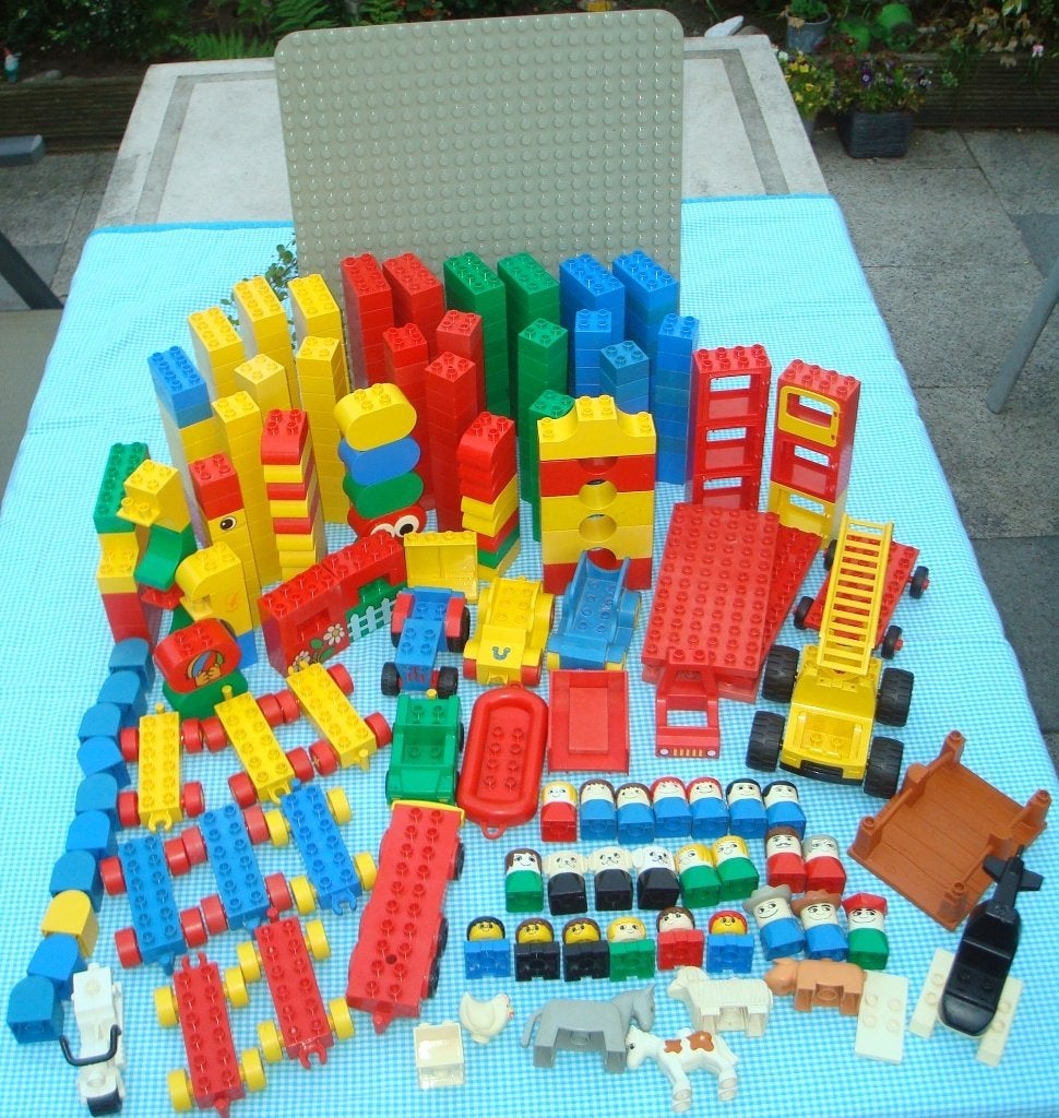 DUPLO grote partij rond 300 stuks veel blokken poppetjes, Kinderen en Baby's, Speelgoed | Duplo en Lego, Gebruikt, Overige thema's