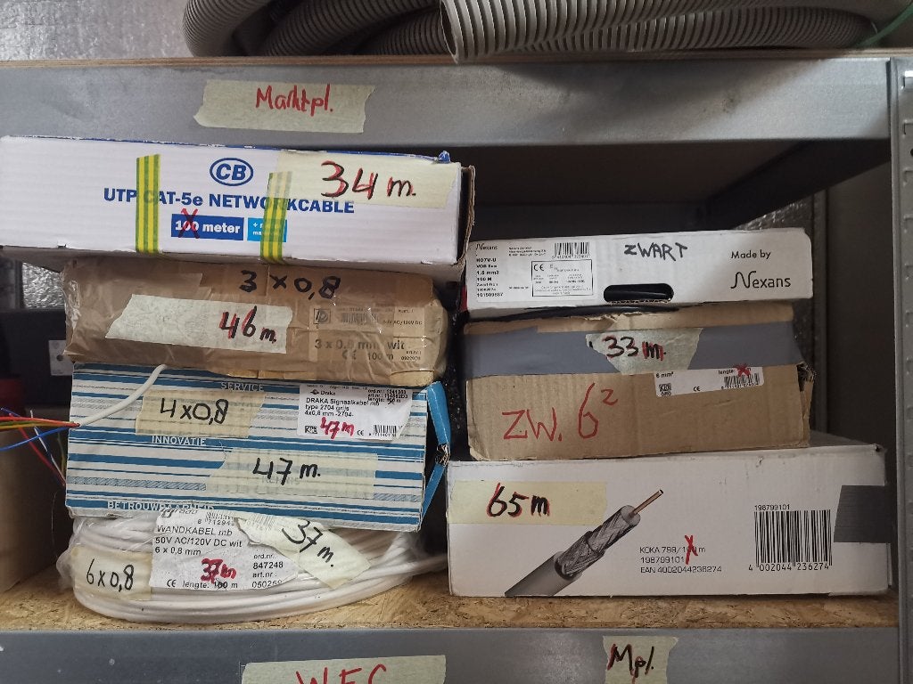 Signaal-, COAX-, Grondkabel, VD1,5 , VD 6mmq, Ophalen, Zo goed als nieuw, Kabel of Snoer