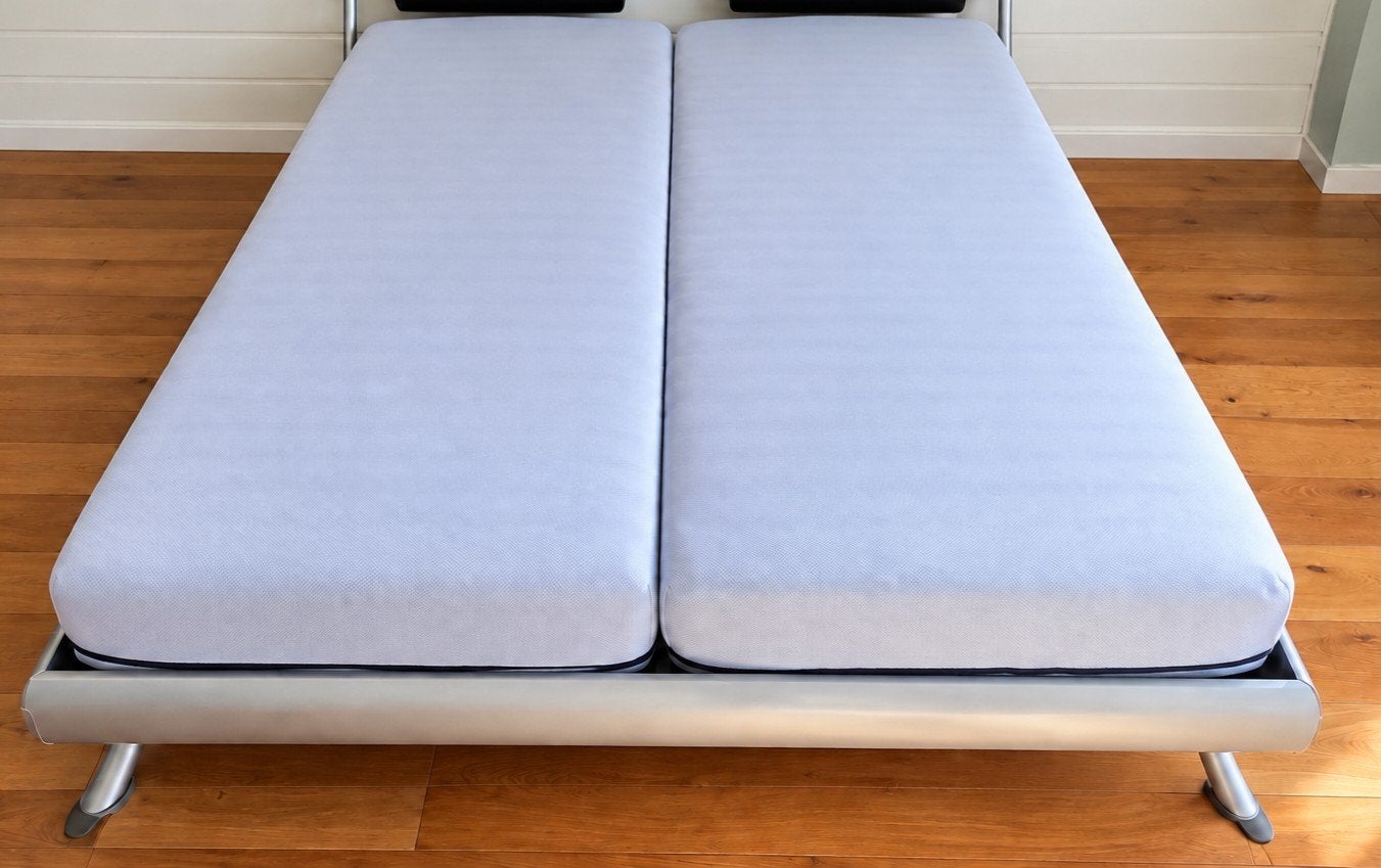 Mline Slow Motion III matras 2 stuks, 80x200cm+ lattenbodems, Huis en Inrichting, Ophalen, Overige materialen, Overige kleuren