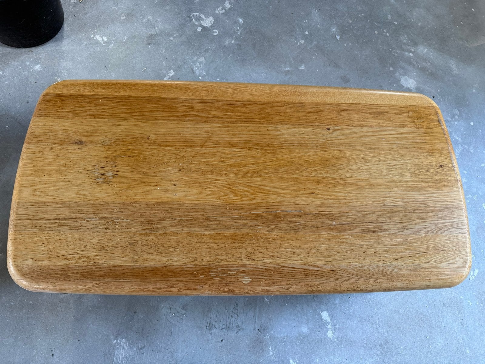 Massief eiken salon tafel met lades, Gebruikt, 100 tot 150 cm, Eikenhout, 50 tot 100 cm