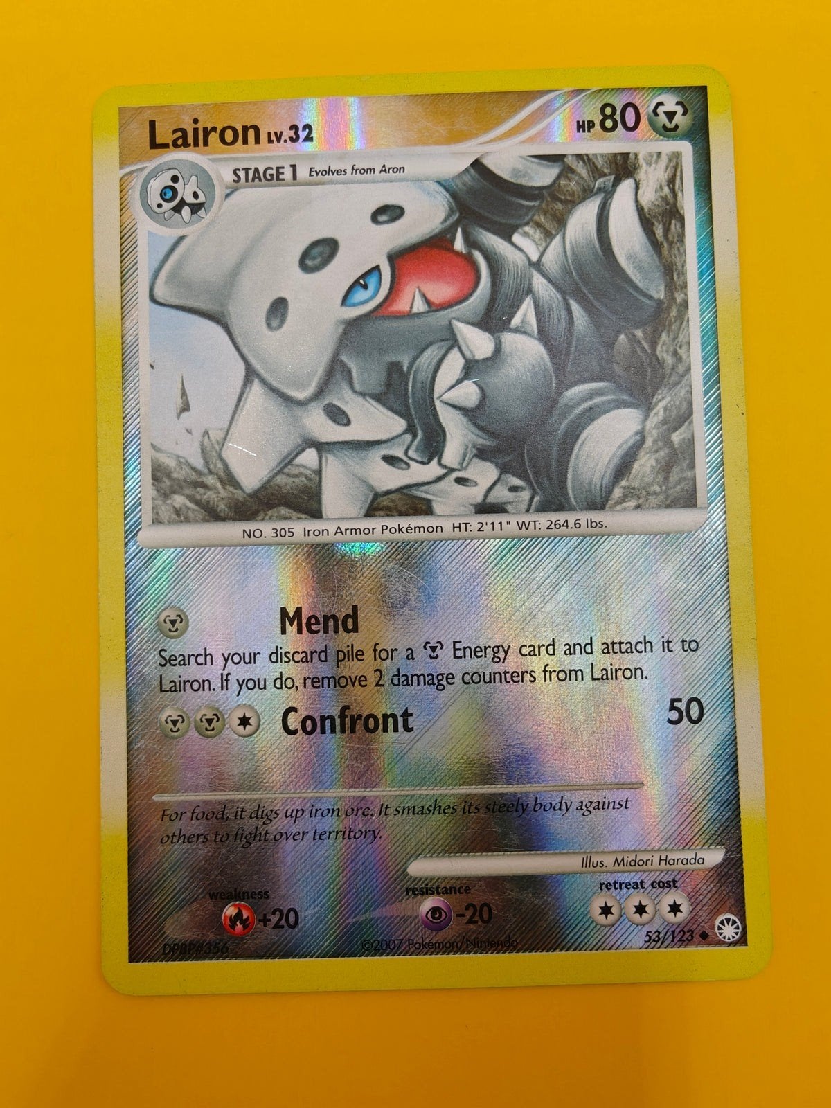Lairon Lv.32 Reverse Holo - Mysterious Treasures, Verzenden, Zo goed als nieuw