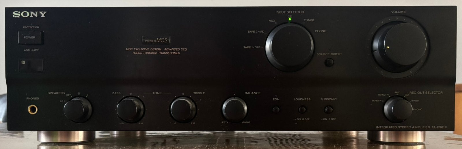 Sony TA-F561R PowerMOS geïntegreerde versterker, Ophalen of Verzenden, Zo goed als nieuw, Sony