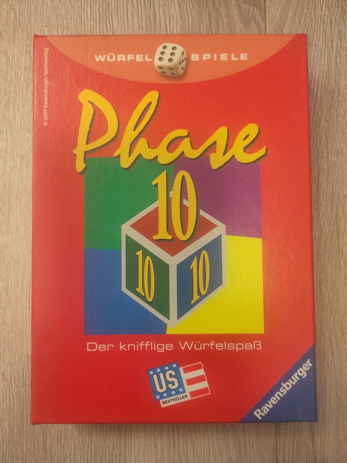Phase 10 dobbelspel Ravensburger, Vijf spelers of meer, Ophalen of Verzenden, Zo goed als nieuw, Ravensburger