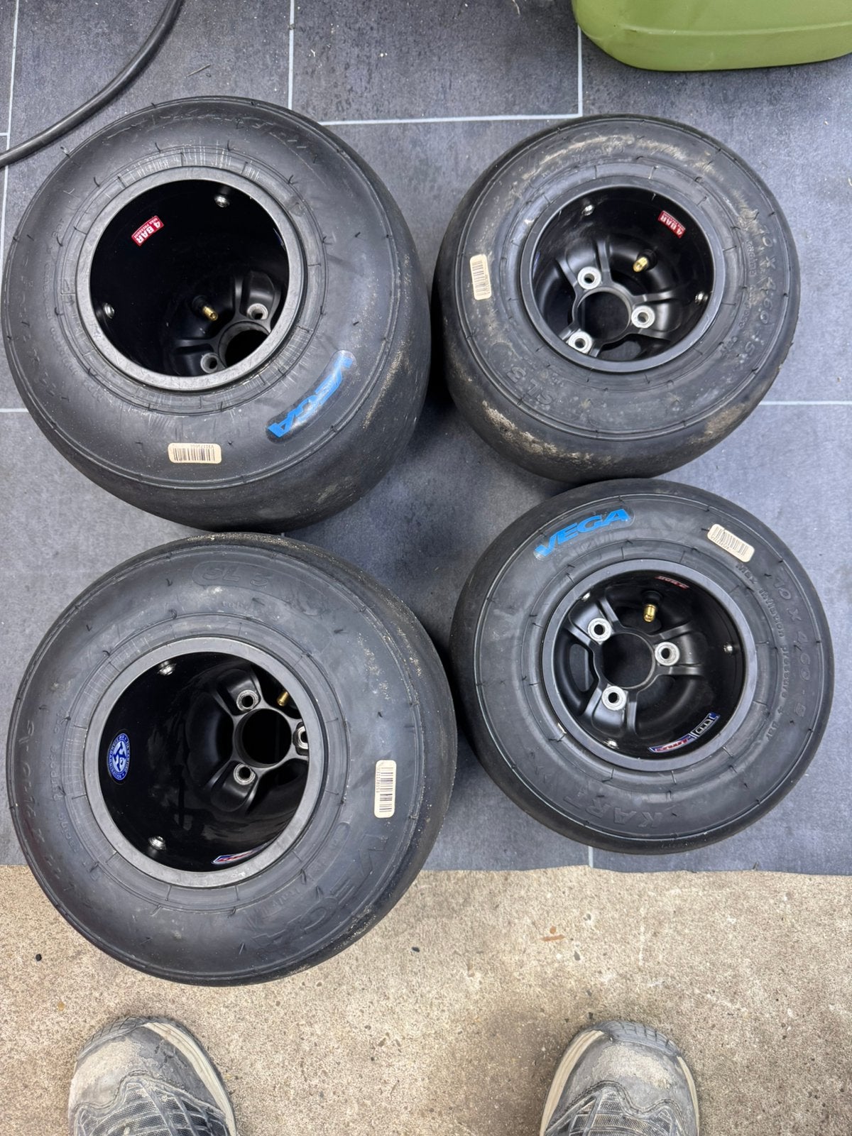 Set velg normale steek, Sport en Fitness, Karting, Ophalen of Verzenden, Onderdelen Kart