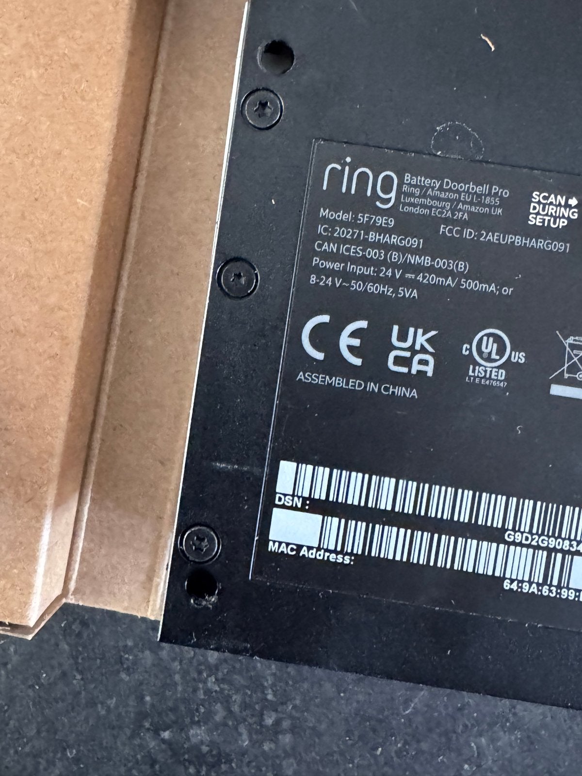Ring Doorbell PRO - Slimme Video Deurbel, Ophalen of Verzenden, Bewegingsdetectiesensor, Zo goed als nieuw, Draadloos