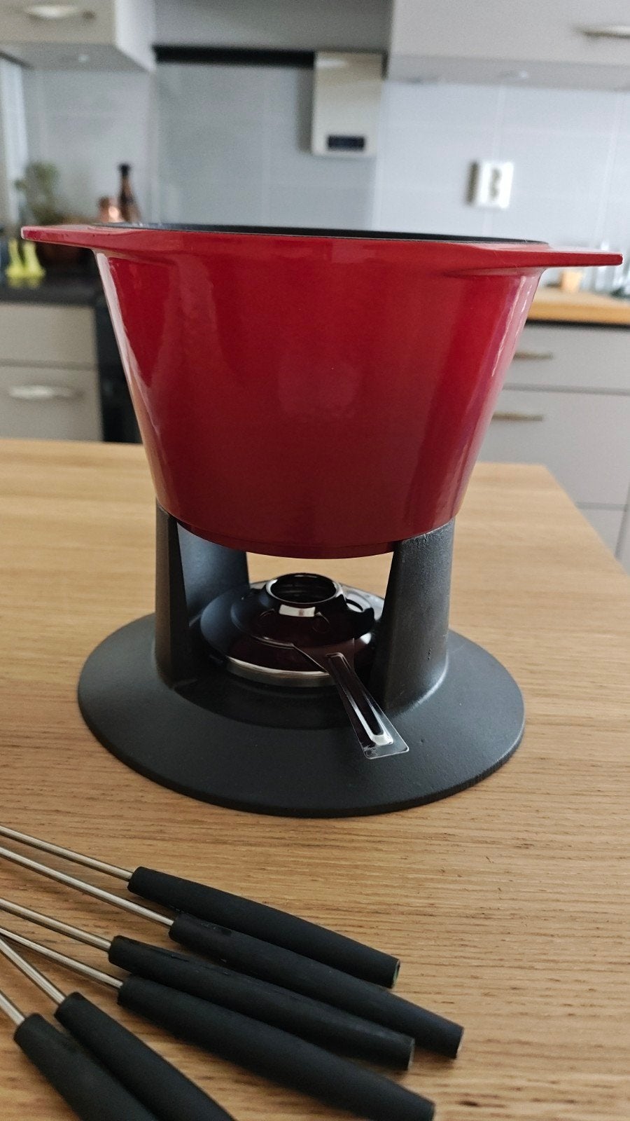 cousances fondue set by Le creuset., Ophalen of Verzenden, Zo goed als nieuw, Brander, Fondueset