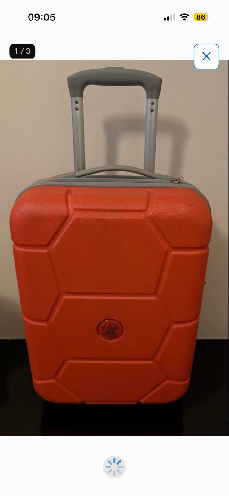 Suitsuit Caretta Handbagage Koffer - Oranje, Gebruikt, Ophalen, Gebruikt, 50 tot 60 cm, Hard kunststof