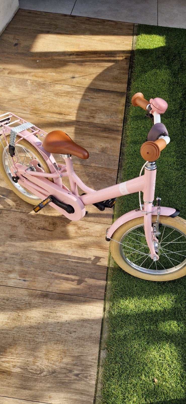 Puky kinderfiets roze 16 inch (april 2024), Fietsen en Brommers, Ophalen, Terugtraprem, 16 tot 20 inch, Puky