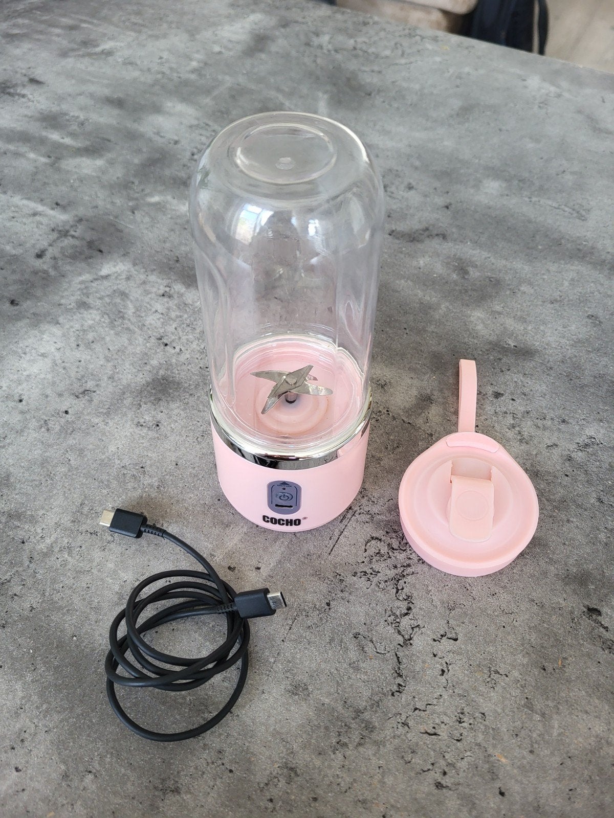 Draagbare USB Juicer Blender - Roze, Goede Staat, Witgoed en Apparatuur, Ophalen, Blender to go