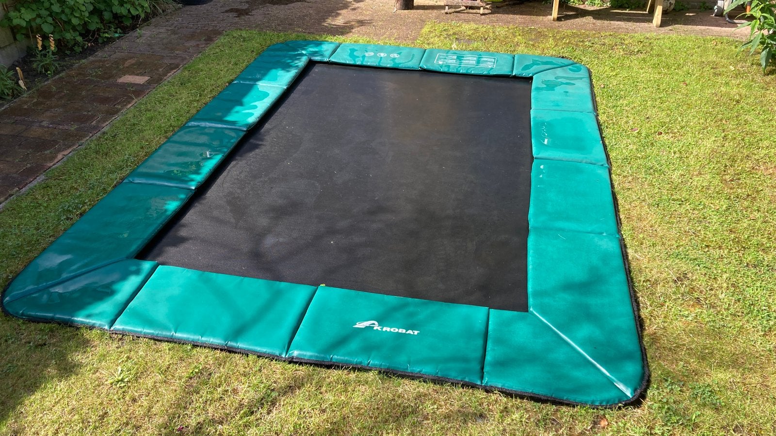Acrobat Trampoline Flat Inground (340x250cm), Ophalen, Gebruikt