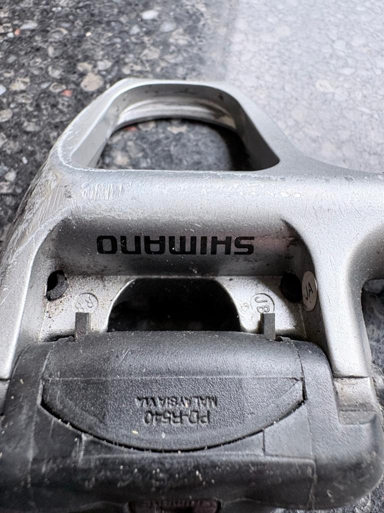 Shimano PD-R540 SPD-SL racefiets pedalen, Crankstel of Pedalen, Gebruikt, Ophalen of Verzenden, Aluminium