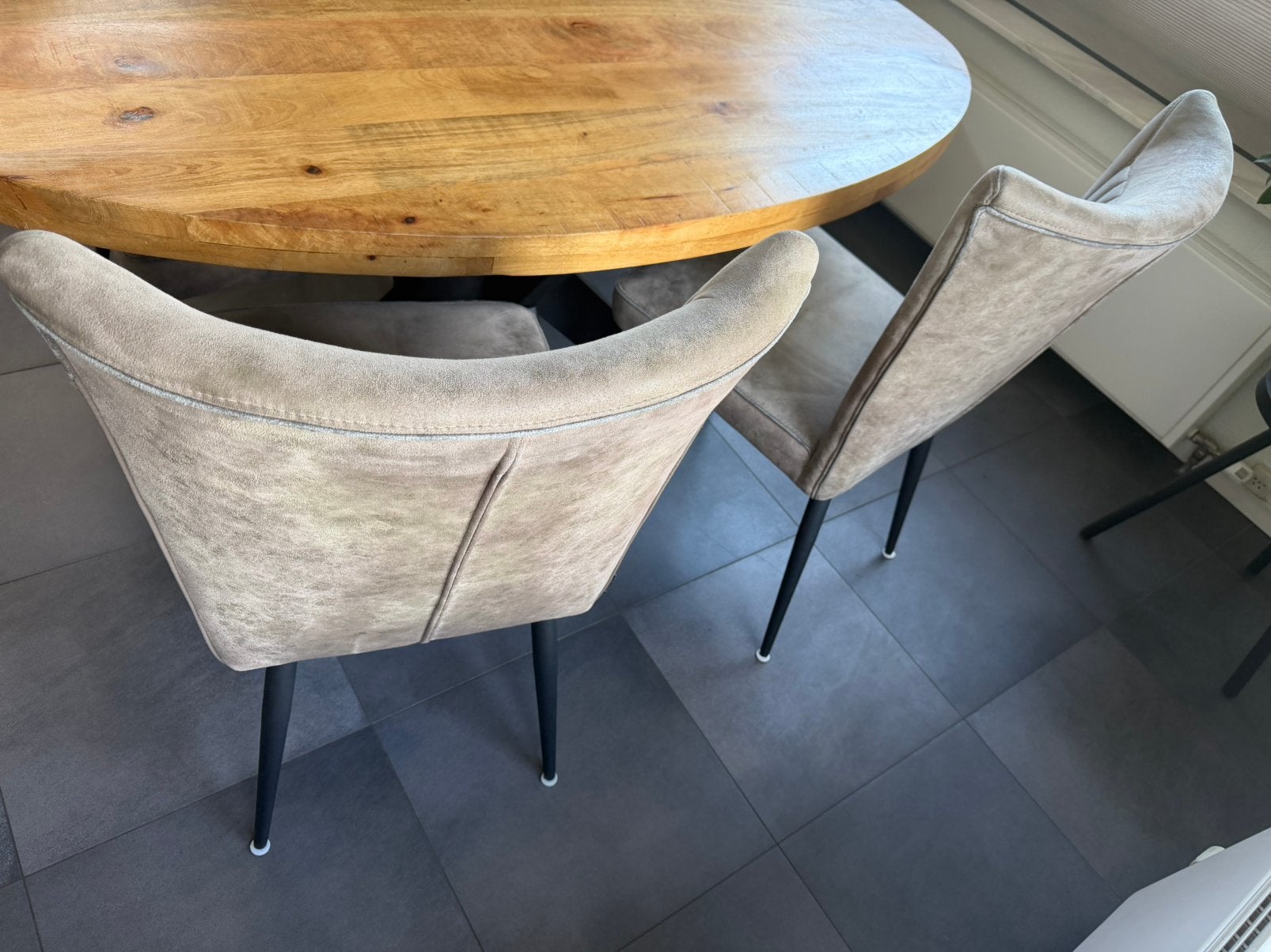 Eettafel stoelen zodner tafel, Huis en Inrichting, Complete eetkamers, Ophalen, Gebruikt, 4 tot 6 stoelen