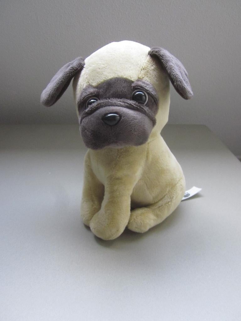 Pets2Cuddle TCCGlobal lichtbruin-bruin pluche hond knuffel, Ophalen of Verzenden, Nieuw, Hond