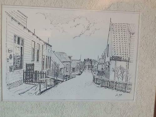 Prent Luc Rijks Westzaan Weelbrug Zuideinde J.J Allanstraat, Ophalen