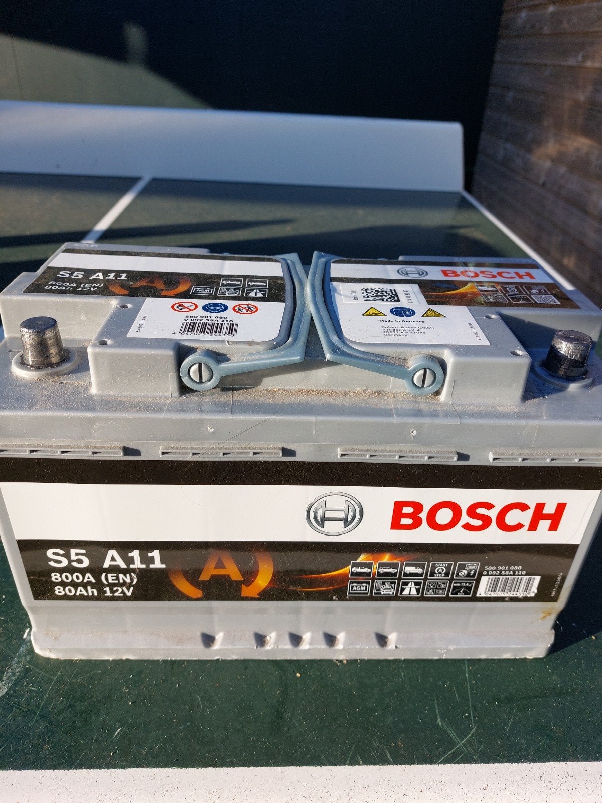 Bosch S5 A11 AGM StartStop Accu 80Ah 800A12V 1 jaar garantie, Gebruikt, Info@bosch.com, Robert Bosch GmbH, Ophalen of Verzenden