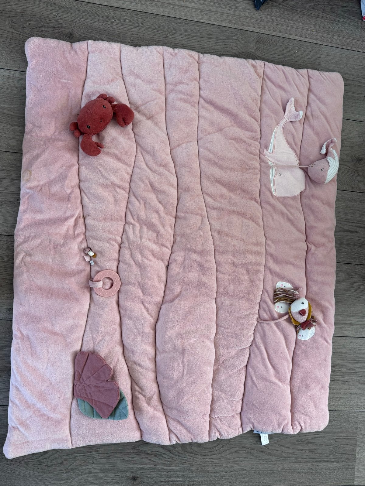 Little Dutch Speelkleed Roze met Zeedieren, Kinderen en Baby's, Ophalen, Zo goed als nieuw, Speelkleed