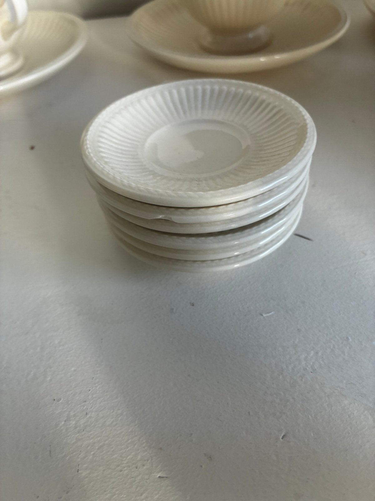 6 kleine petit fours schaaltjes Wegewood Edme, Ophalen